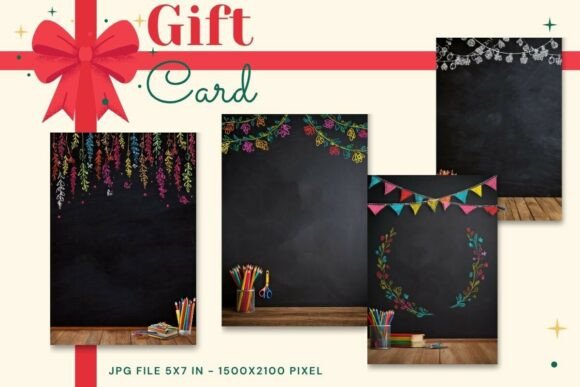 Back to School Kids Card Teacher: Graphics & Crafts
