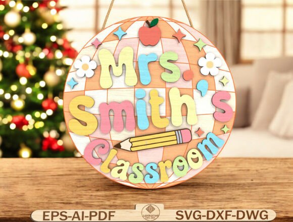 Back to School Retro Classroom Laser Cut