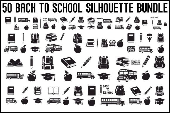 Back to School Silhouette Bundle2