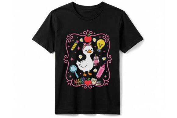 Cute Back to School Duck T-Shirt Graphics