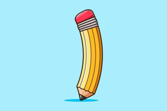 Cute Cartoon Pencil Graphics for Local Branding