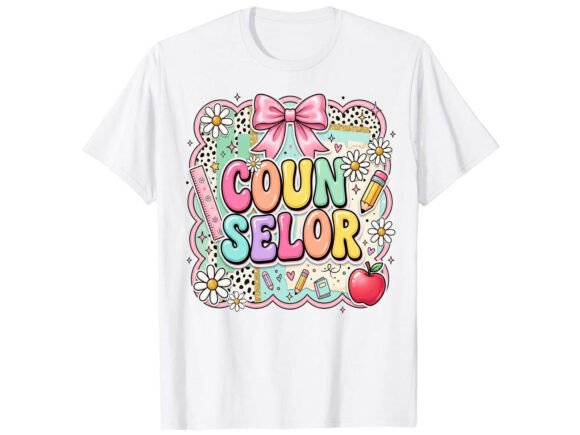 Cute Counselor Back to School T-Shirt Graphics