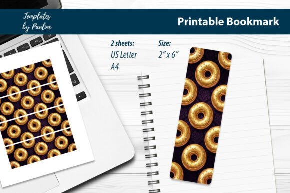 Donut Back to School Bookmarks Printable Graphics