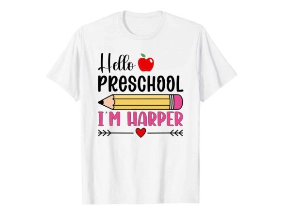 Hello Preschool Back to School T-Shirt Graphics