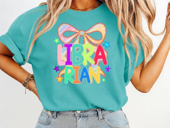 Librarian Back to School T-Shirt Design Graphics