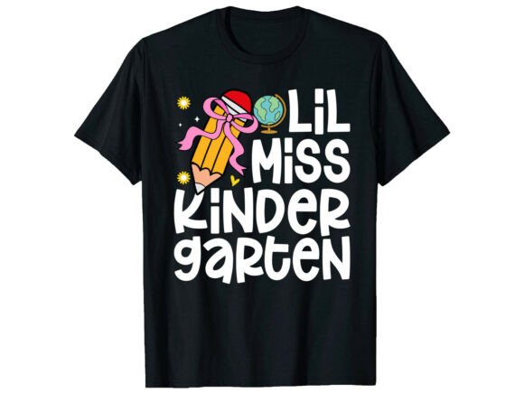 Miss Kindergarten Back to School Shirt Graphics