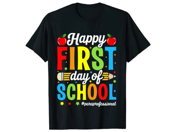 Paraprofessional Back to School T-Shirt Graphics