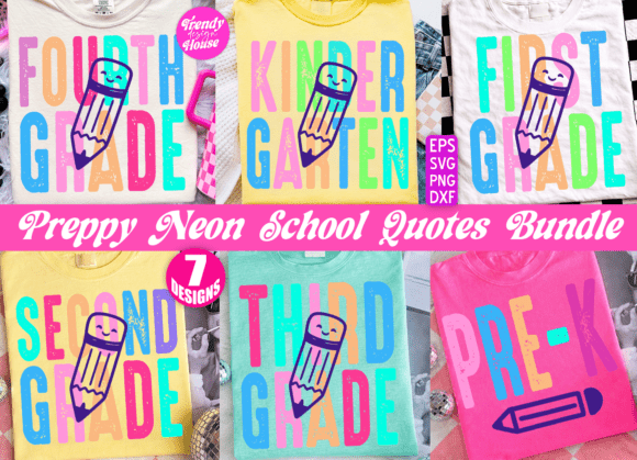 Preppy Back to School PNG Bundle Teacher