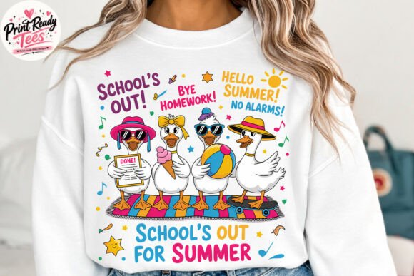 School’s Out for Summer Graphics and T-Shirt Designs