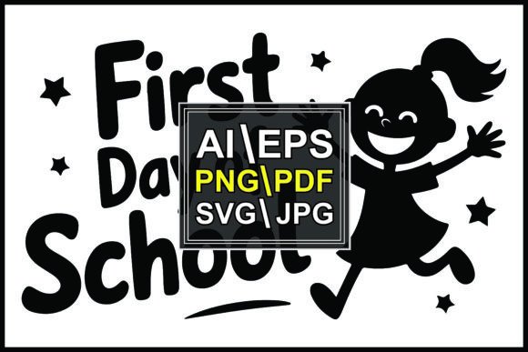Silhouette of a Happy Girl Jumping First: Graphics for Local Branding